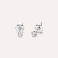 orecchini lobo punto luce firmamenti oro bianco diamante collezione firmamenti oro bianco