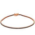 bracciale uomo tennis oro rosa pietre nere 803321726537