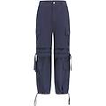 pantaloni cargo con doppie tasche e coulisse intermedia