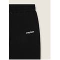 pantaloni regular in felpa con stampa lucida e cuciture jet black uomo xx large