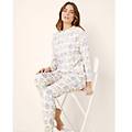 pigiama lungo con cotone e viscosa lovely dogs / stampato / s stampato