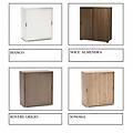 mobile scarpiera 2 ante scorrevoli 2 ripiani 85x75x38 (almendra grigio/rosso cons 5 giorni)