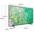 tv crystal uhd 4k 75 ue75du8070uxzt smart tv wi-fi black 2024 processore crystal 4k 4k upscaling