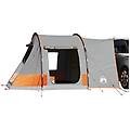 - tenda da campeggio 2 persone grigio e arancione impermeabile