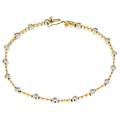 bracciale tennis donna oro giallo bianco diamanti gl100700