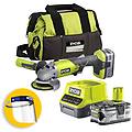 r18ag-140s smerigliatrice a batteria 18v diametro 115mm 1 x 4ah