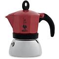 caffettiera moka induction 0 16 l alluminio nero rosso