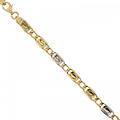 bracciale uomo in oro giallo e bianco 803321732829