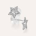 orecchini lobo bon ton oro bianco cubic zirconia collezione bon ton oro bianco