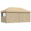 - tendone per feste pieghevole pop-up con 4 pareti beige