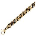 bracciale uomo in oro giallo e bianco gl100057