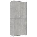 - scarpiera grigio cemento 80x39x178 cm in legno multistrato