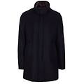 cappotto con collo in ecopelliccia