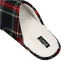 pantofole in tartan con baffo lui 40/41