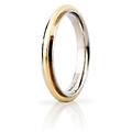 fede nuziale andromeda slim 3mm oro giallo bianco brillanti promesse