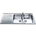 lavello 2 vasche sp116s acciaio inox satinato