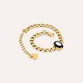 bracciale catena radiance acciaio dorato cristallo collezione radiance giallo
