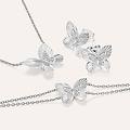 orecchini pendenti silver moments argento rodiato cubic zirconia collezione silver moments bianco