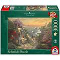 - smt59482 puzzle da 3000 pezzi thomas kinkade villaggio ai piedi del faro
