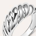 anello fascia silver collection argento rodiato collezione silver collection misura 56 bianco