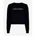 felpa essentials cropped logo nero bianco l
