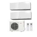 climatizzatore condizionatore dual split parete inverter serie kg 7000+12000 btu con aoyg18kbta2