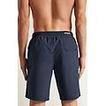 costume boxer mare tinta unita modello lungo uomo blu taglia xxl