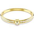 bracciale rigido numina taglio round bianco placcato color oro m