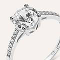 anello solitario claire oro bianco cubic zirconia collezione claire misura 56 oro bianco