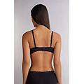 reggiseno balconcino francesca in pizzo donna nero taglia 3b