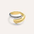 anello contrarie isabelle oro bicolore collezione isabelle misura 58 bicolore