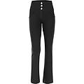 pantaloni push up wr. up in cotone vita media fondo cropped nero donna large