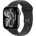 watch series 11 gps + cellular 46mm alluminio jet black sport band nero m-l
