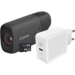 canon - powershot zoom fotocamera compatta in stile monocolo kit essenziale bianco 12 1 mp 4000 x 3000
