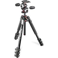 Manfrotto Treppiede Con Testa 12 Kg Serie 190 Kit A 3 Vie