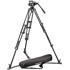 Manfrotto Pro Video Testa Per Treppiede Nero Rosso Alluminio