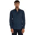 camicia classica da uomo blu