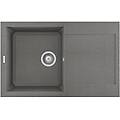 lgy30048 easy 300 lavello granitek gocciolatoio reversibile 1 vasca 79 cm grigio cemento