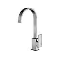 miscelatore monocomando per lavello cucina con canna orientabile serie elle el880cr cromato ottone