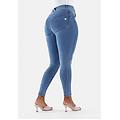jeggings push up wr. up 7/8 curvy con gamba superskinny clear jeans-yellow seams donna extra small