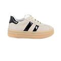 sneakers da bambina beige con zip taglia 30