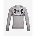 felpa rival big logo grigio nero xxl