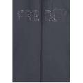 felpa con zip collo alto e fondo asimmetrico turbulence donna large