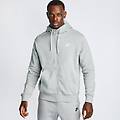 club full zip male felpe con cappuccio grigio foot locker