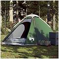 - tenda da campeggio a cupola per 4 persone verde impermeabile