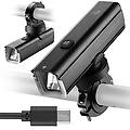 luce anteriore bicicletta 1000 lm. ricarica usb-c. ipx6. 4500 mah