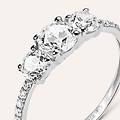 anello trilogy claire oro bianco cubic zirconia collezione claire misura 57 oro bianco