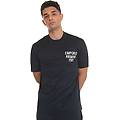 t-shirt girocollo mezza manica blu