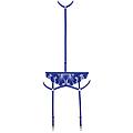 colette harness con reggicalze blu scuro