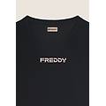 t-shirt regular in tessuto tecnico leggero nero donna small